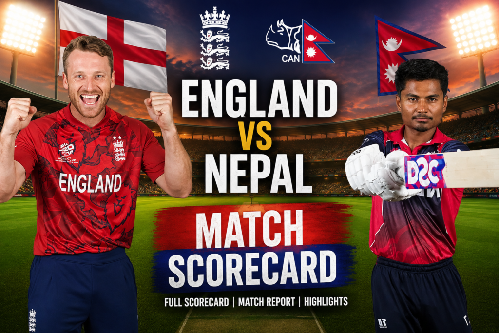 England Cricket Team Vs Nepal National Cricket Team Match Scorecard