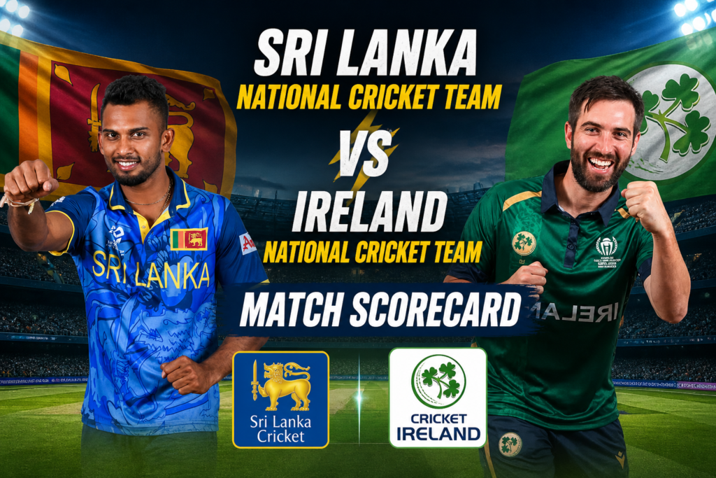 Sri Lanka National Cricket Team Vs Ireland Cricket Team Match Scorecard 